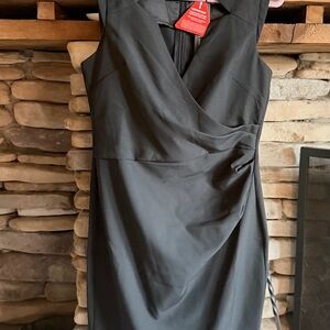 Elegant Asymmetrical Black Dress